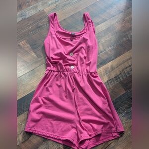 SHEIN Pink Sleeveless Romper